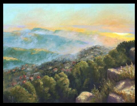 Sunset Over Ehden